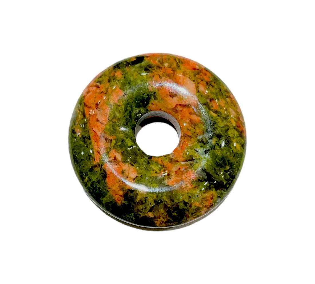 Pendentif Donut Unakite