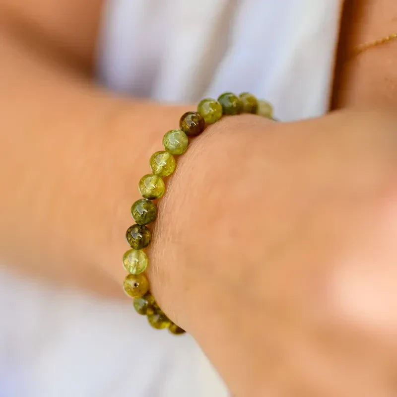 Bracelet Grenat Vert