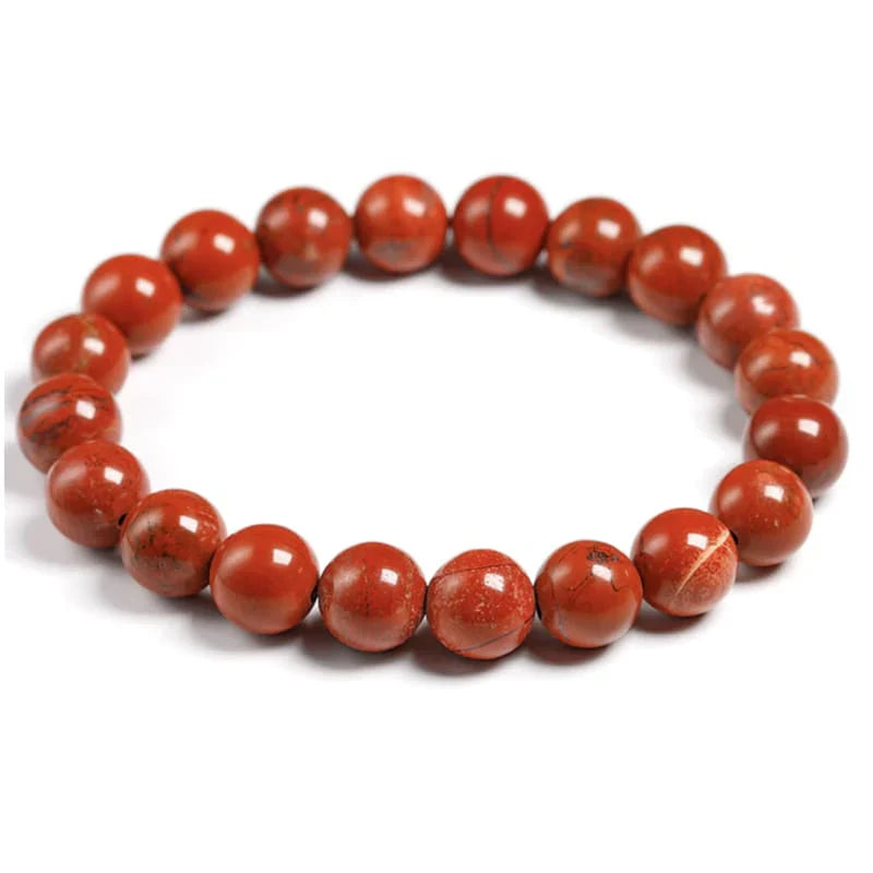 Bracelet Jaspe Rouge 10MM