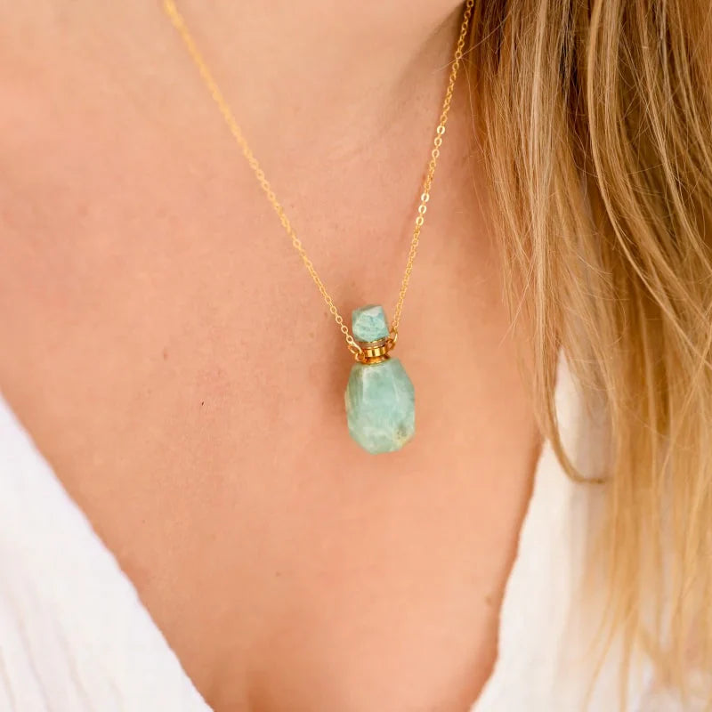 Collier Amazonite  Fiole